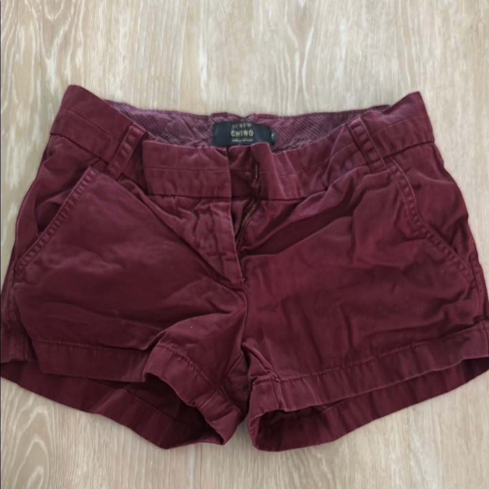 J. Crew Red chino Shorts Casual Style